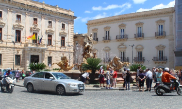 Vista della piazza